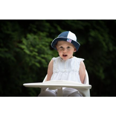 Kék-fehér baby kalap 
