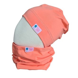 Beanie, barack, egyszínű