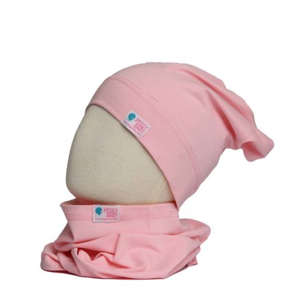 Beanie, egyszínű, világos-pink