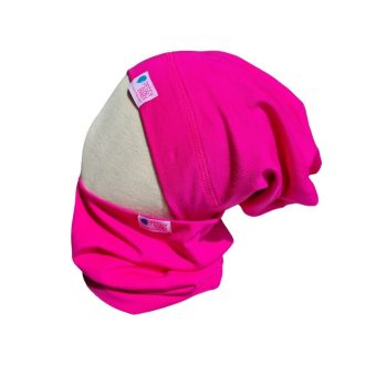 Beanie kétrétegű, egyszínű, fuchsia