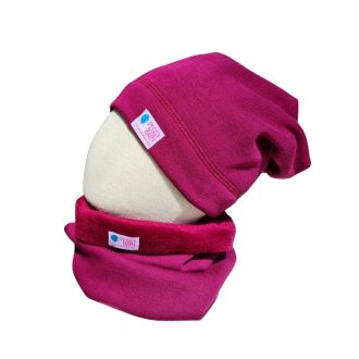 Bundás téli sapka, bordó