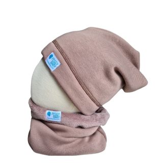 Bundás téli sapka, barna