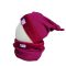 Bundás téli csomós sapka, bordó inv