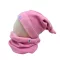 Bundás téli csomós sapka, világos-pink inv