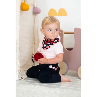 Buggyos nadrág, szíves, kék-rózsaszín