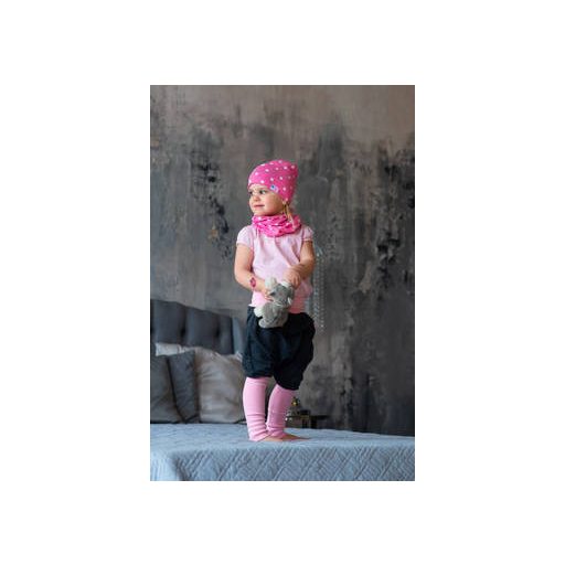 Csősál, pöttyös, pink