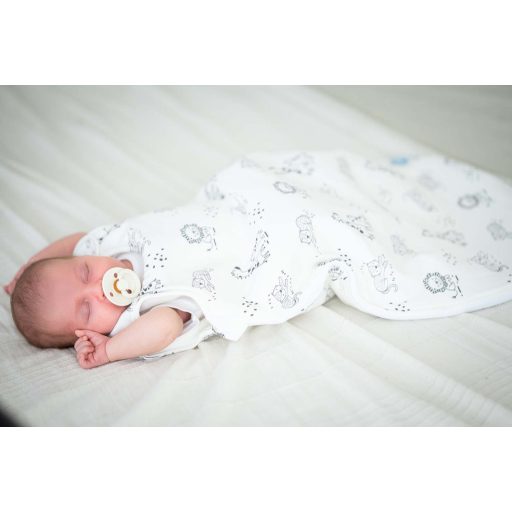 Baby hálózsák, 2TOG, állatka, fehér