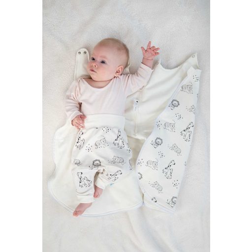 Baby hálózsák, 2TOG, állatka, fehér