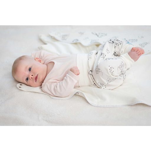 Baby hálózsák, 2TOG, állatka, fehér