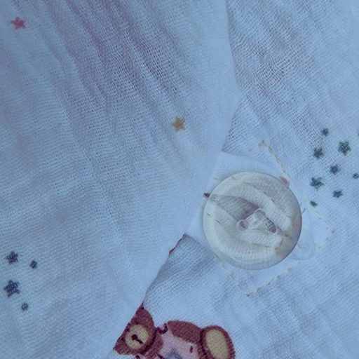 Állítható nyári hálózsákocska, kismackó, fehér
