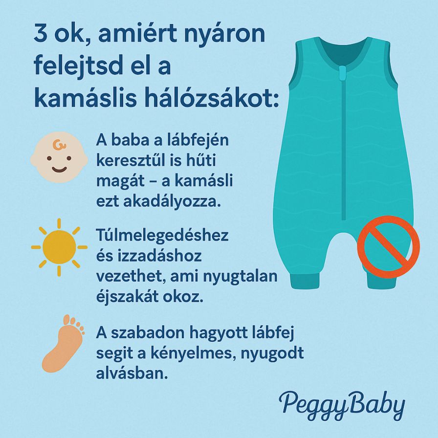 3 ok, amiért nyárra ne válassz kamáslis tipegő hálózsákot!