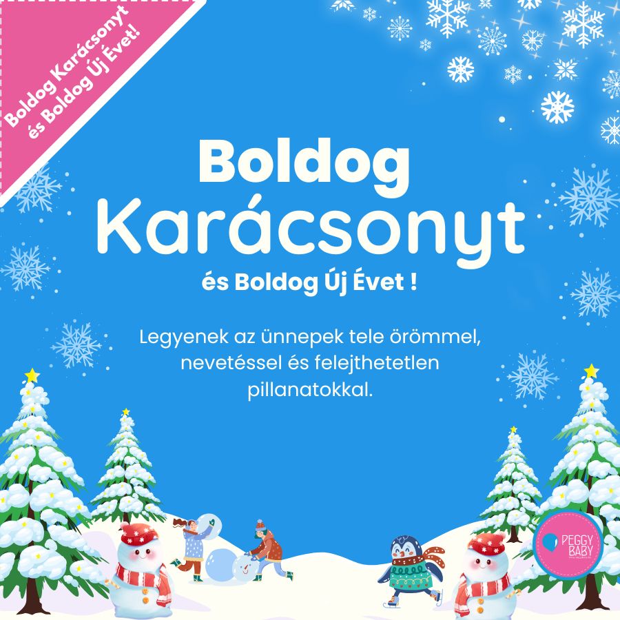 Kellemes karácsonyi ünnepeket és boldog új évet! – Mit tartogat 2026 a Peggy Baby-nél?